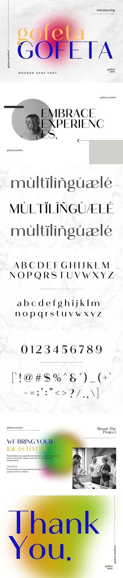 Gofeta Modern Sans Font