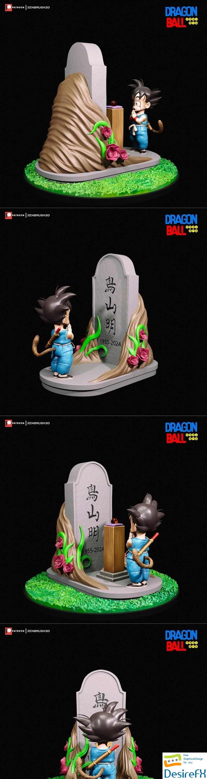 Goku Kidd Commemorates Toriyama Akira 3D Print
