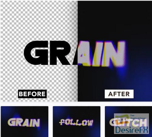 Grain Cyber Text Effect - RCY3ZCD