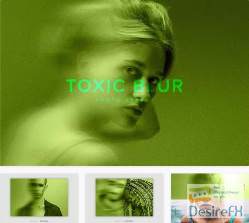 Green Toxic Blur PSD Photo Effect - YC7Q9BP