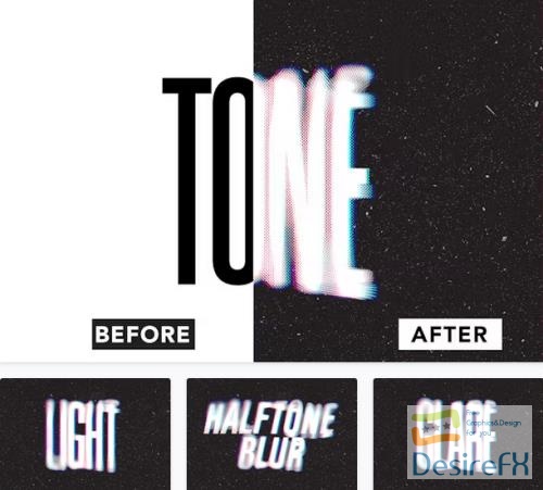 Halftone Blur Text Effect - QDLTMH2