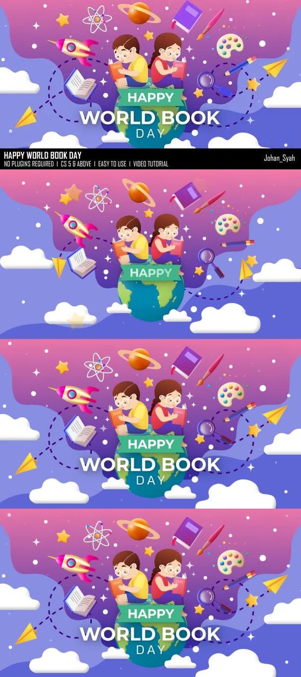Happy World Book Day 51912769 Videohive