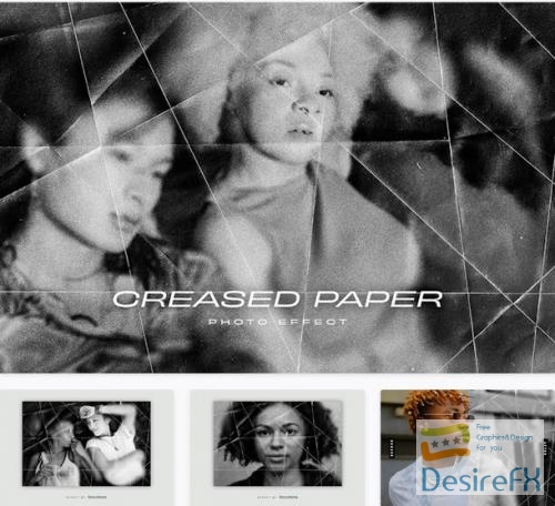 Hazy Folded Paper PSD Photo Effect - 652AL2A