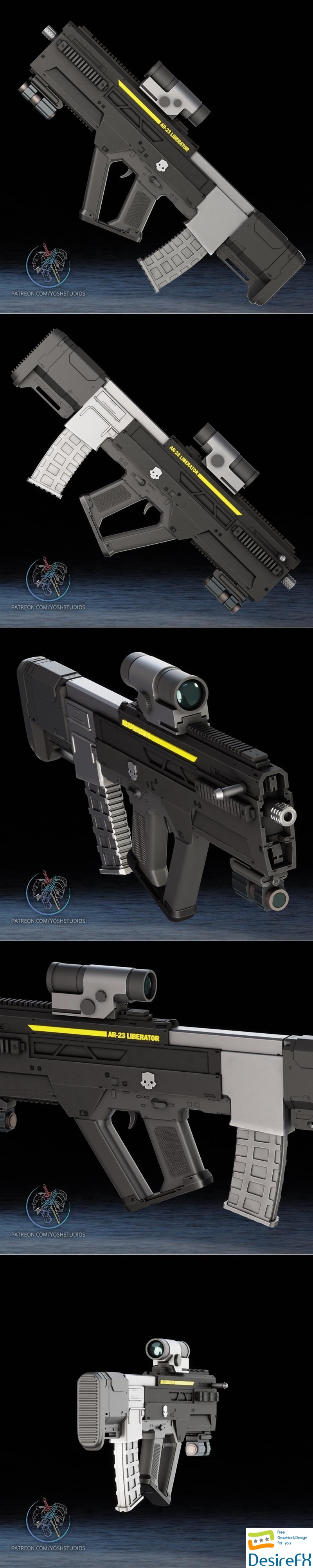 Helldiver AR-23 Gun 3D Print