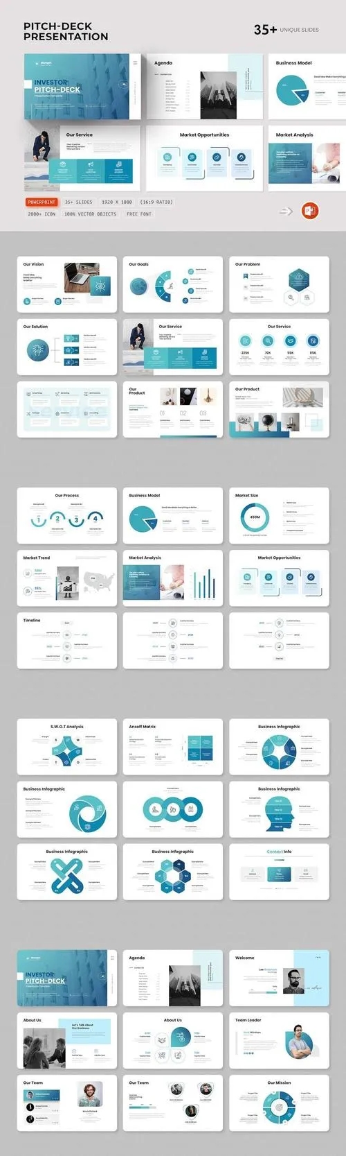 Investor Pitch-Deck Powerpoint Template