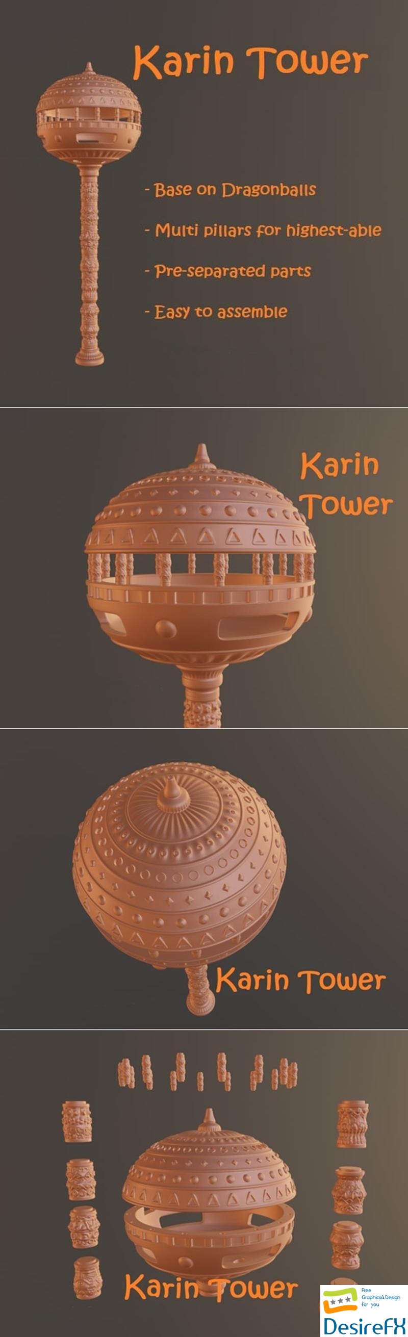 Karin Tower 3D Print
