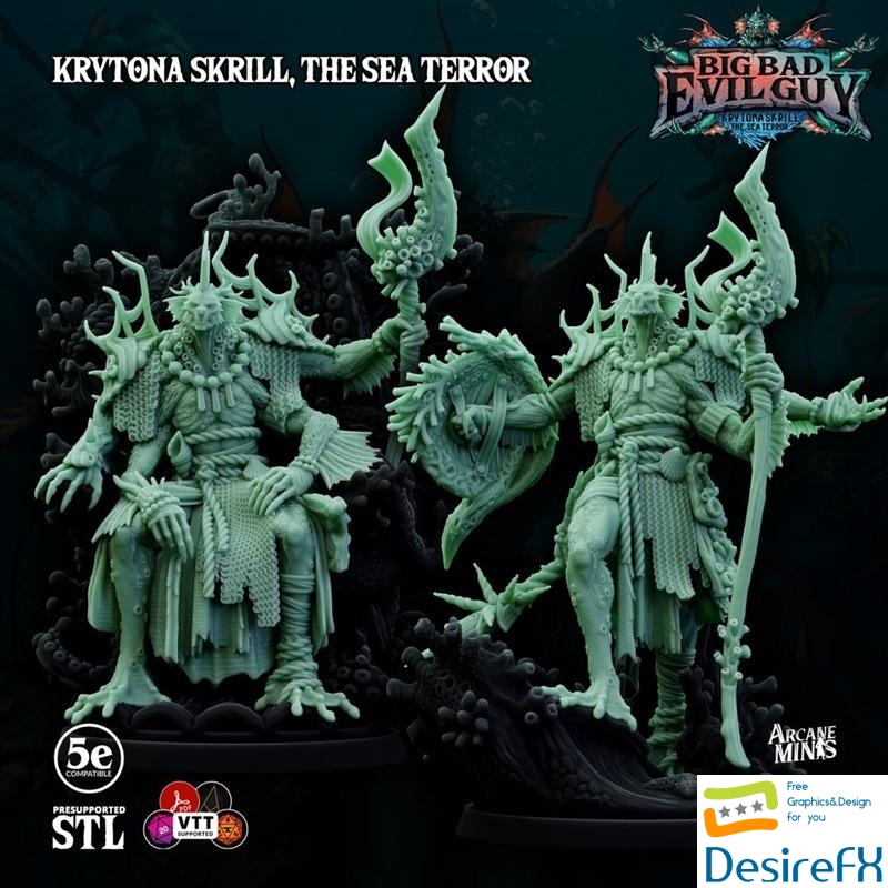 Kryrona Skrill The Sea Terror V1 3D Print