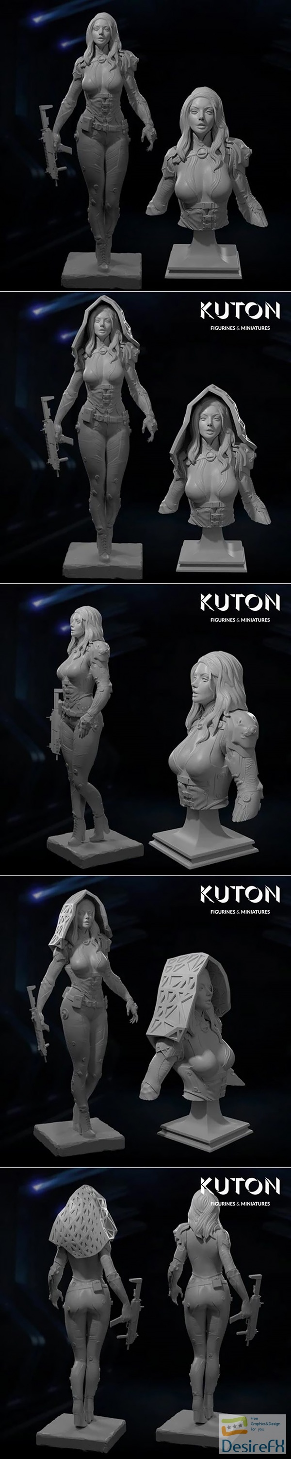 Kuton Figurines – Alicia – 3D Print