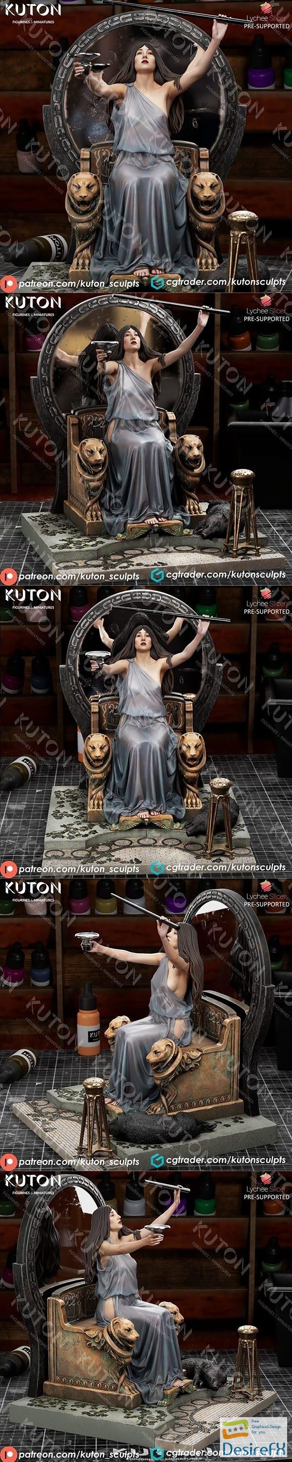 Kuton Figurines – Circe Offering the Cup to Ulysses – 3D Print
