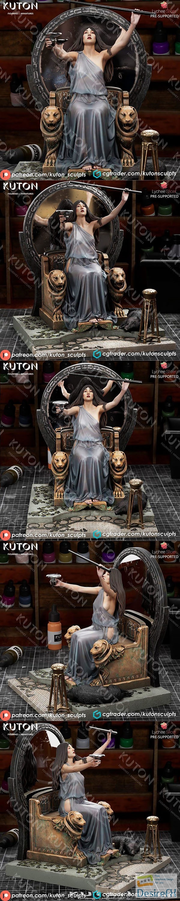 Kuton Figurines – Circe Offering the Cup to Ulysses – 3D Print