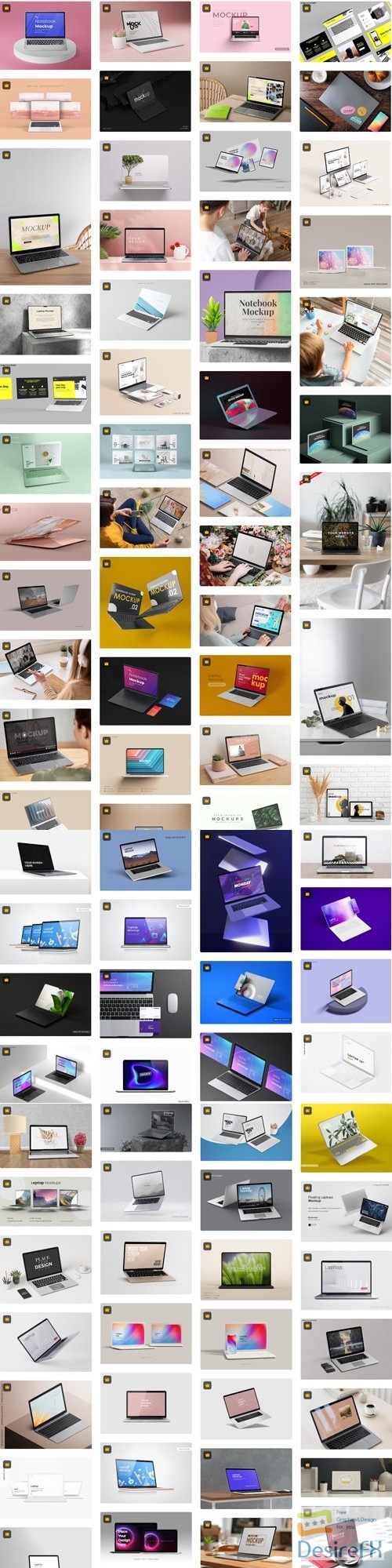 Laptop Mockups Premium Mockup Collections