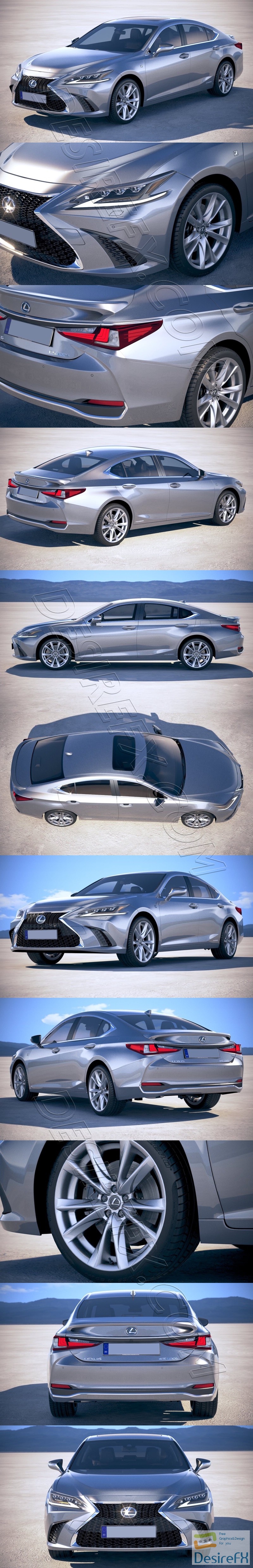 Lexus ES 2019 3D Model