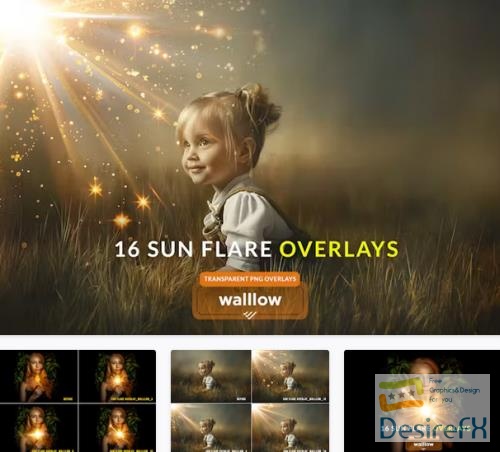 Magical sun flare Transparent PNG photo overlays - 3UXBEEX