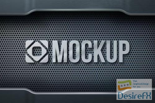 Metal Logo Mockup - VBUU47X
