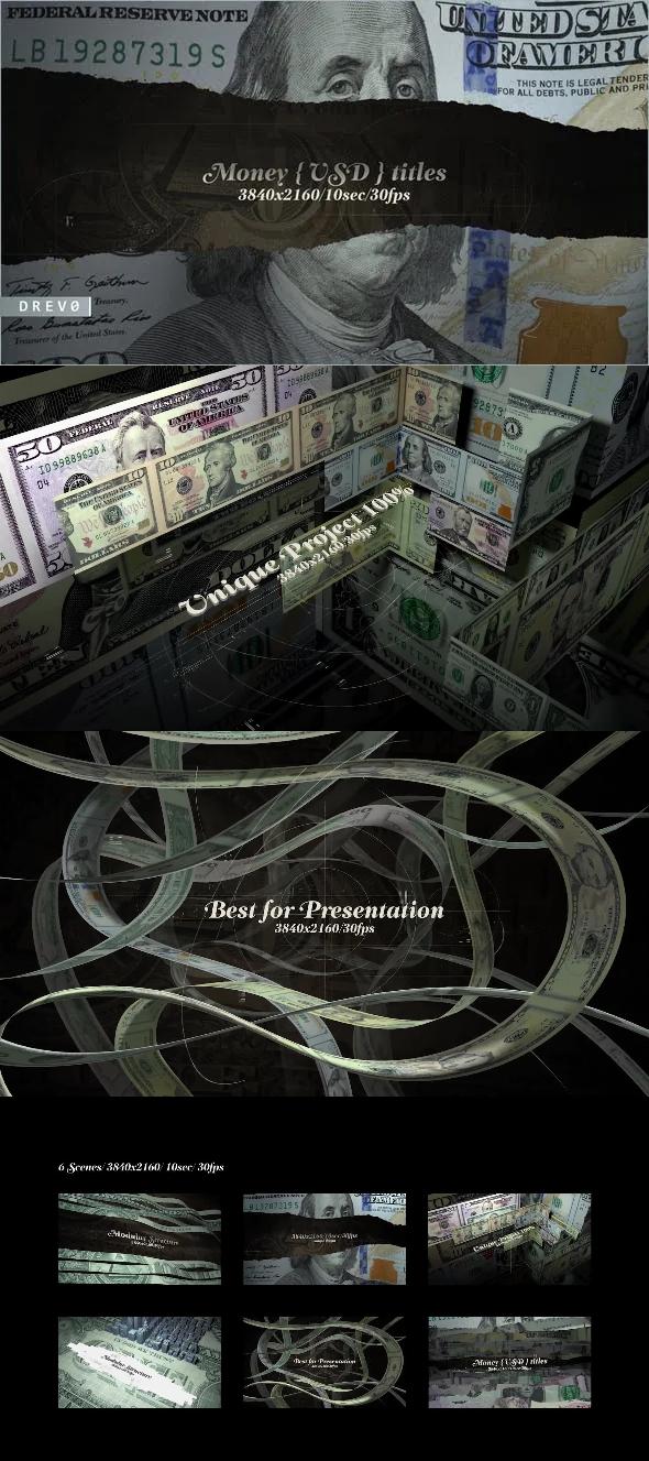 Money USD Titles/ Dollars USA/ Blockchain/ Banknotes and Bonds/ Business/ Economics/ Corporate/ $ 40168515 Videohive