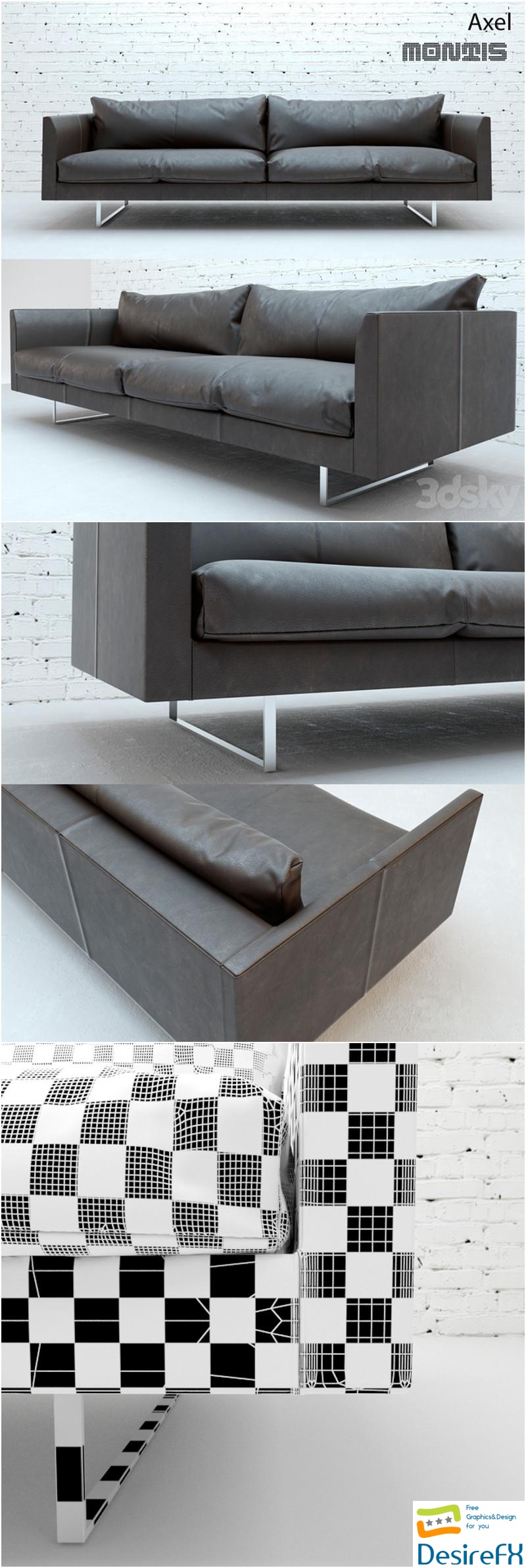 Montis AXEL, sofa 3D Model