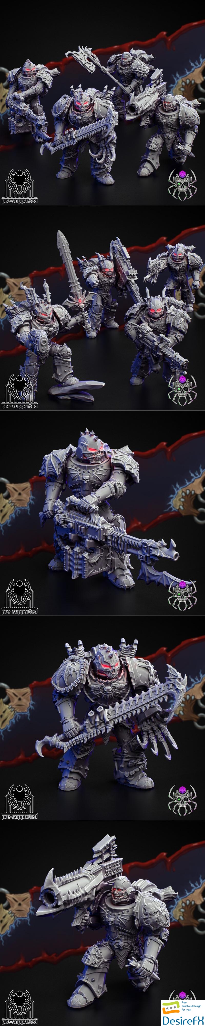 Nightmare Harbringers Battle Squad (Build Kit) 3D Print