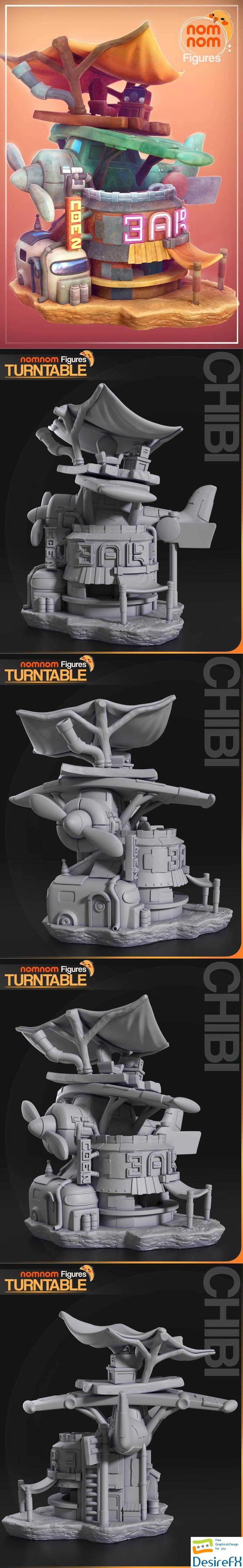 Nomnom Figures - Chibi Flightbar 3D Print