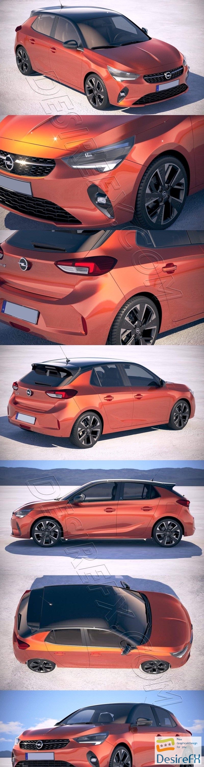 Opel Corsa-E 2020 3D Model