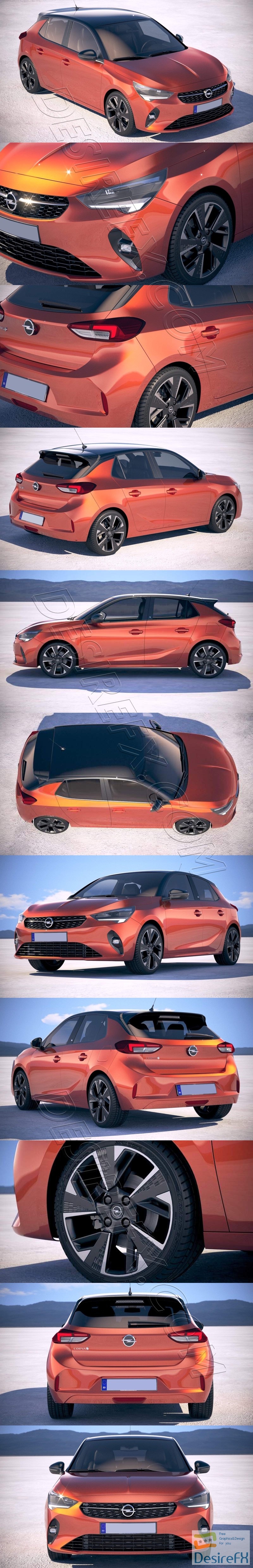 Opel Corsa-E 2020 3D Model