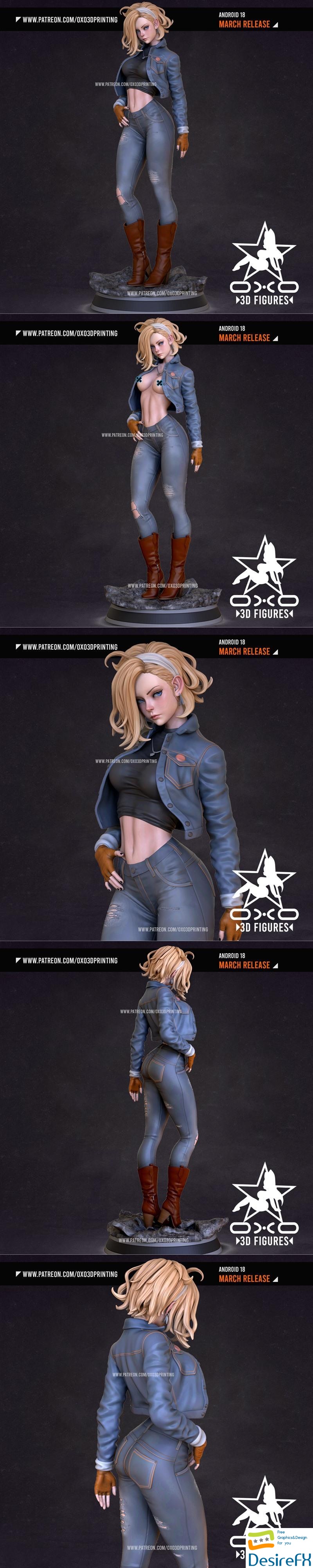 OXO3D - Android 18 3D Print