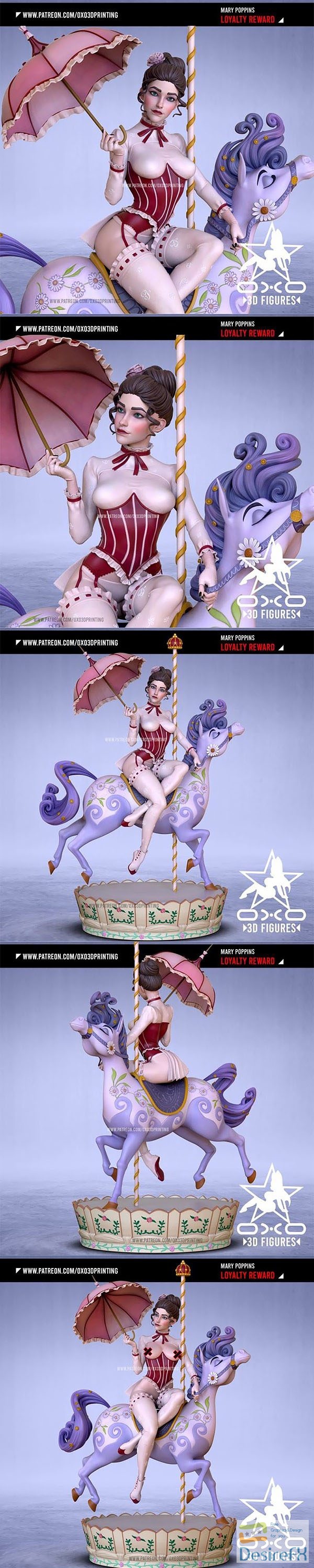 OXO3D – Mary Poppins – 3D Print