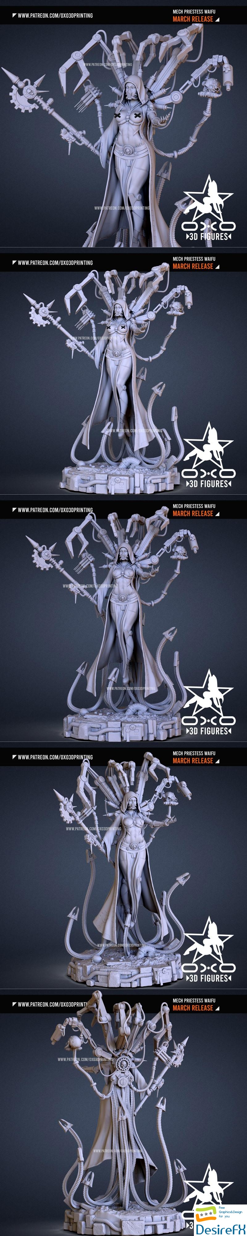 OXO3D - Mech Priestess 3D Print