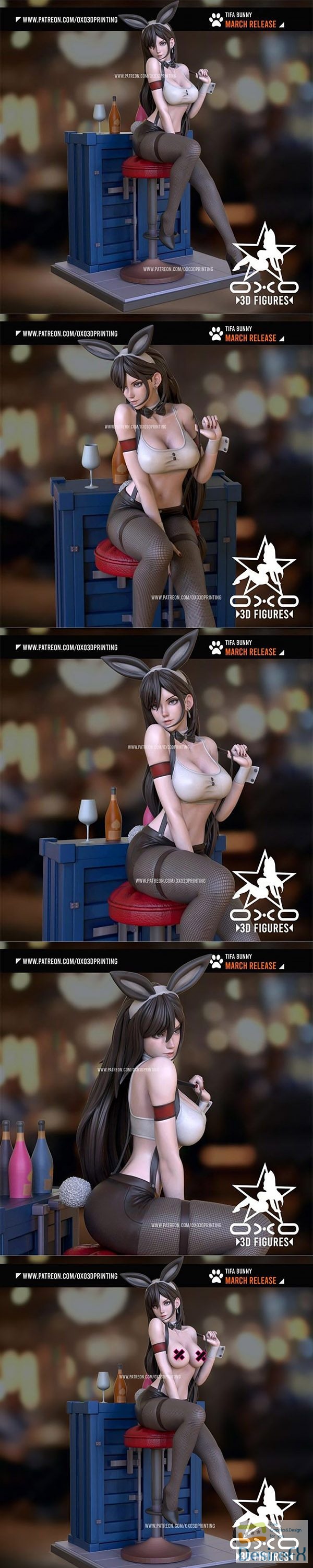 OXO3D – Tifa Bunny – 3D Print