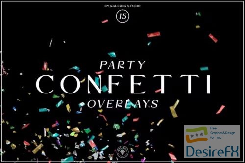 Party Confetti Overlays - 73LDYVB