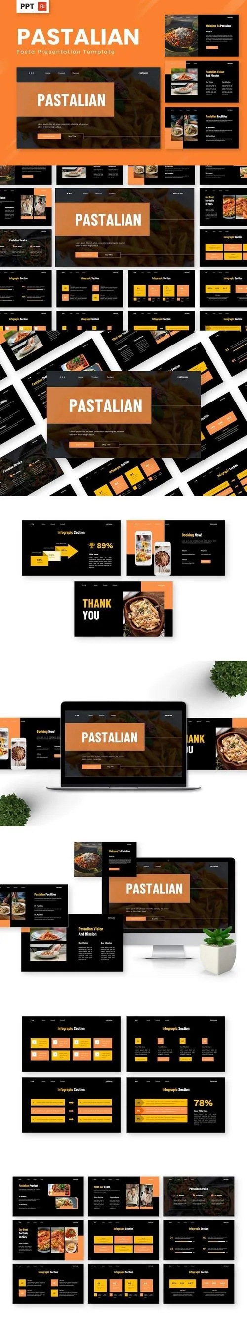 Pastalian - Pasta Powerpoint Templates