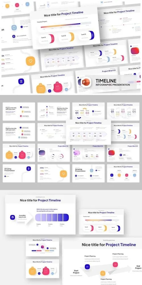 Project Timeline Infographic PowerPoint Template