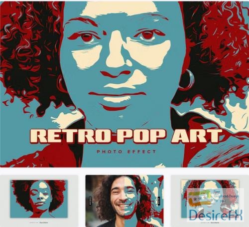 Retro Pop Art PSD Photo Effect - GCNN3XS