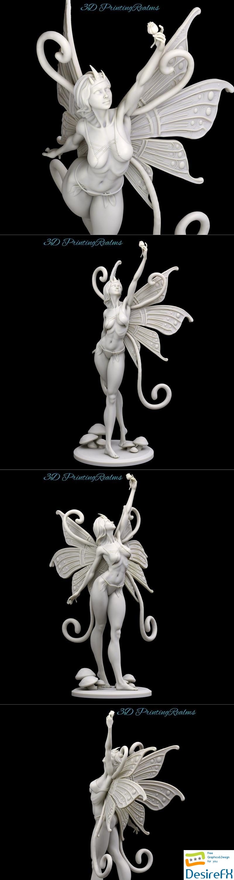 Rose fairy By Aspan Lohia 3D Print