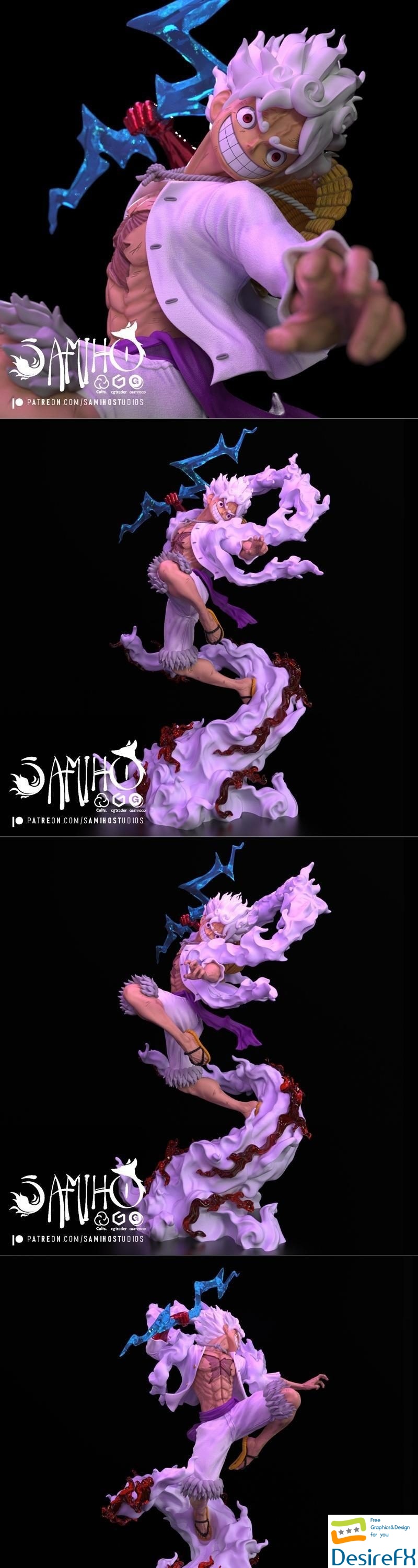 Samiho Studios - Nika Luffy 3D Print