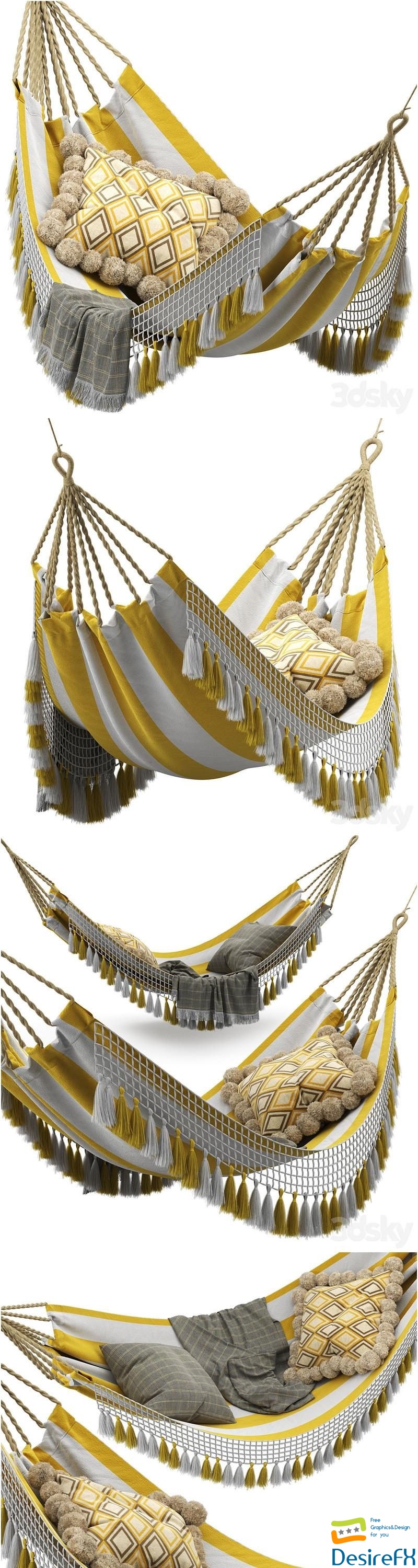 Saratoga hammock 3D Model
