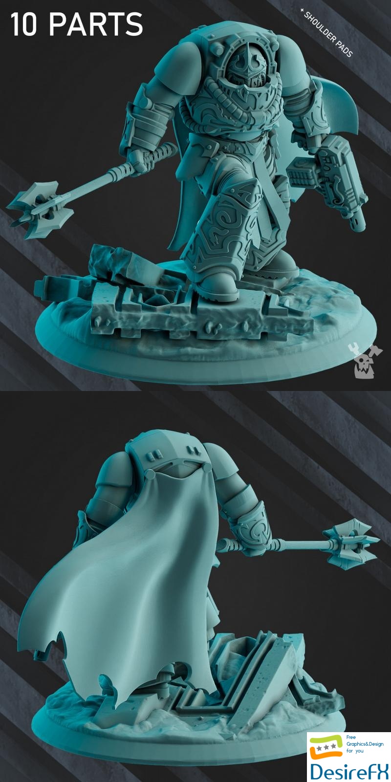 Scylla Legion Lord-Master Brother Agemon - 3D Print