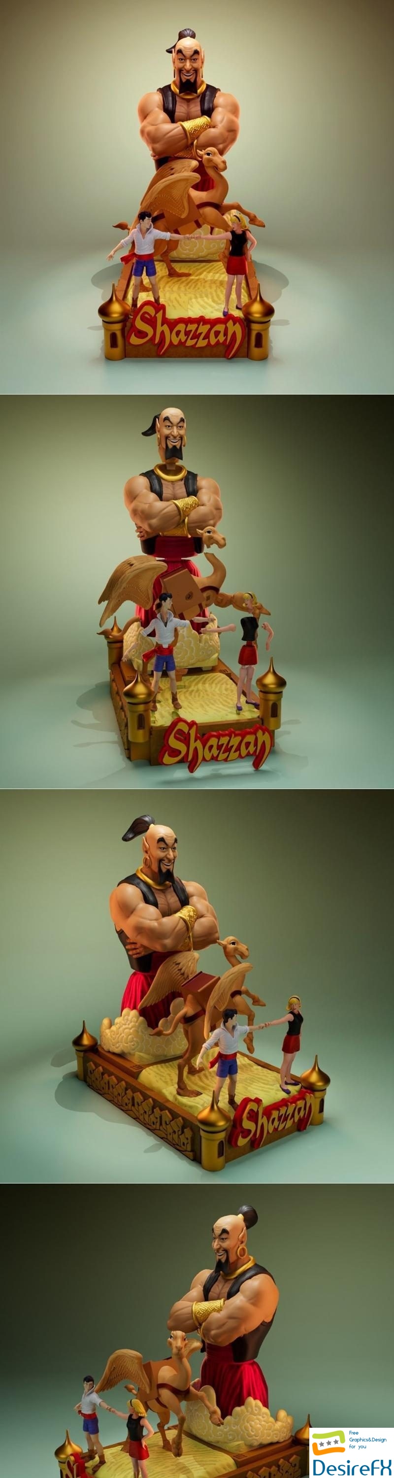 Shazzan Diorama 3D Print