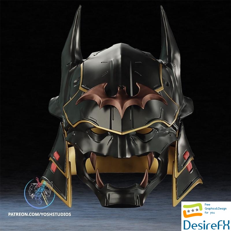 Shogun Batman Helmet 3D Print