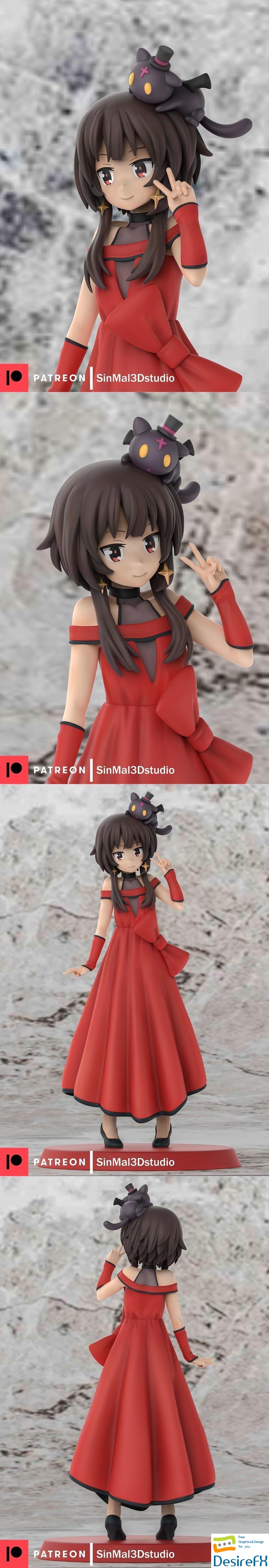 Sin3Dstudio - Konosuba Megumin 3D Print