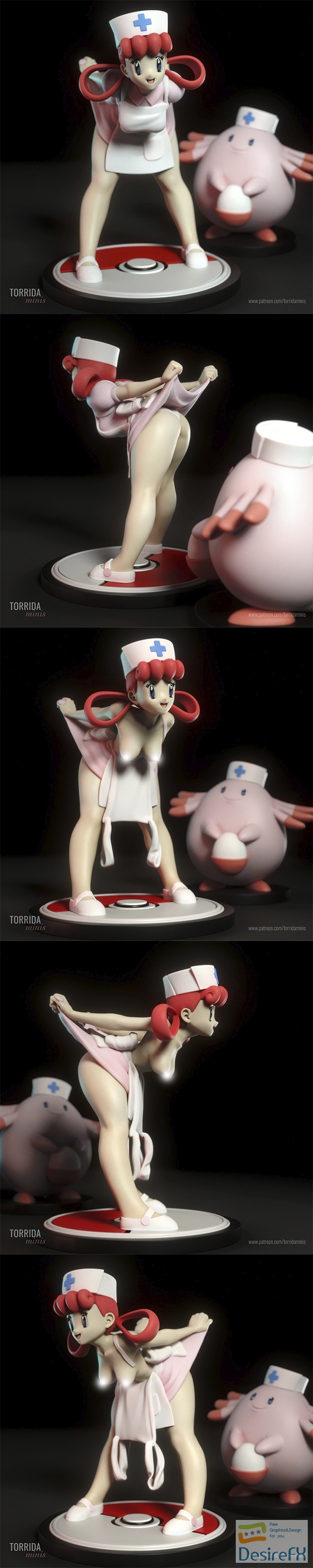 Torrida Minis – Nurse Joy – 3D Print