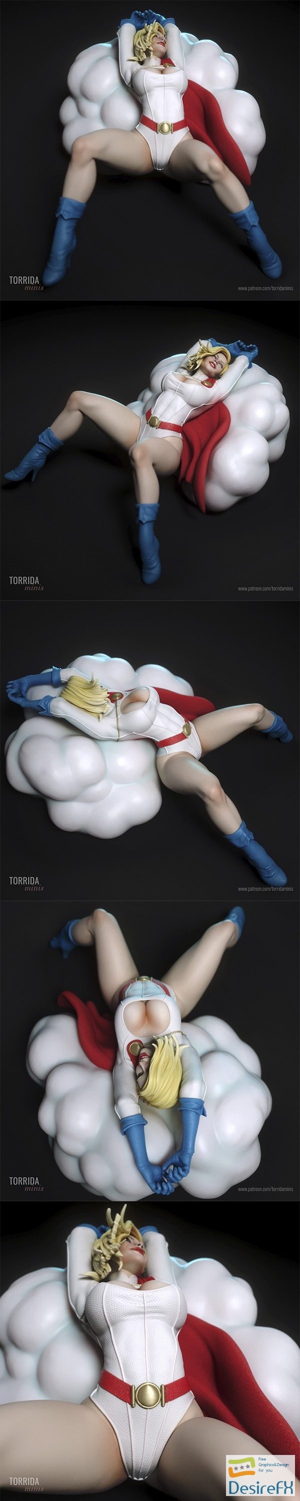 Torrida Minis – Power Girl – 3D Print