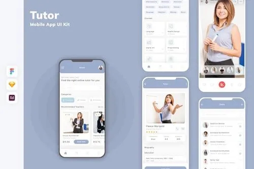 Tutor Mobile App UI Kit