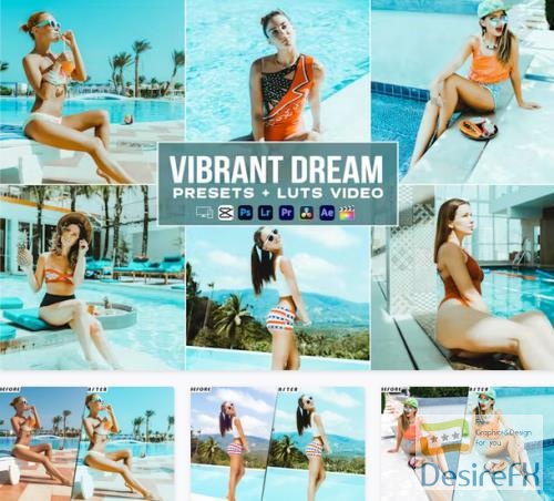 Vibrant Dream Presets - luts Videos Premiere Pro - SDJFGYA