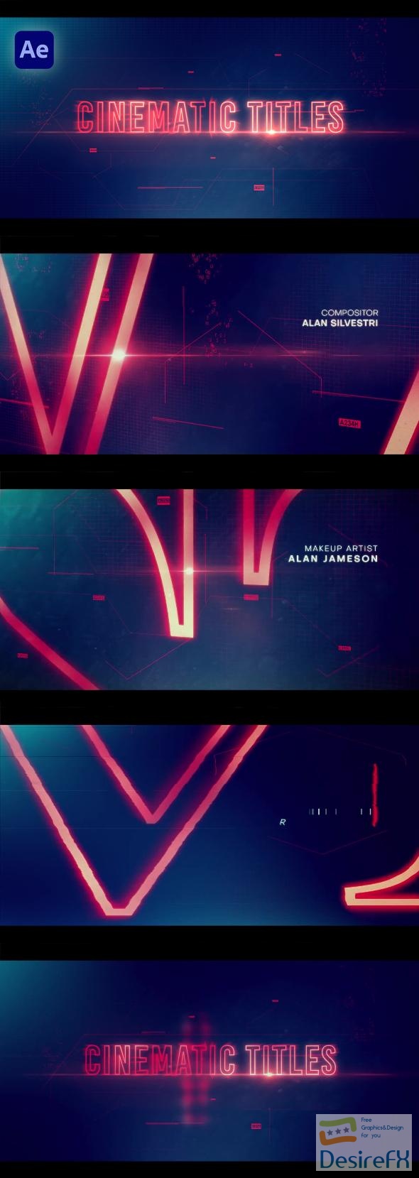 VideoHive Cyber Technology Titles 50970531