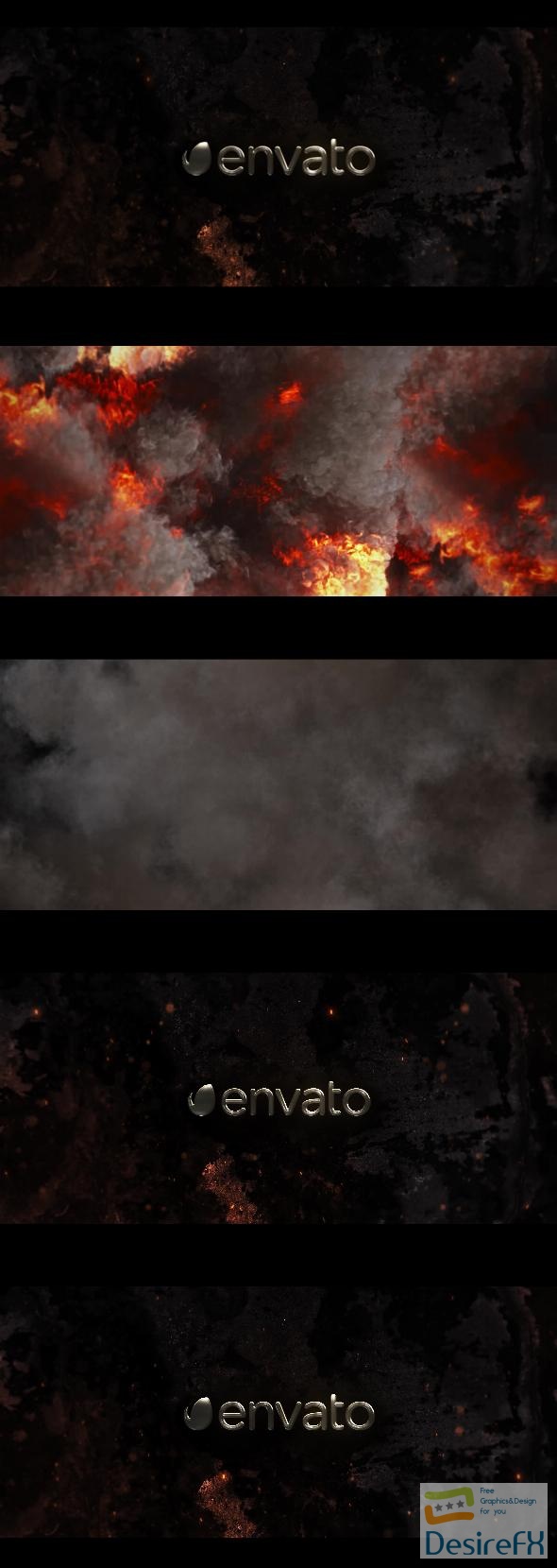 VideoHive Fire Explosion Logo Reveal 51631732