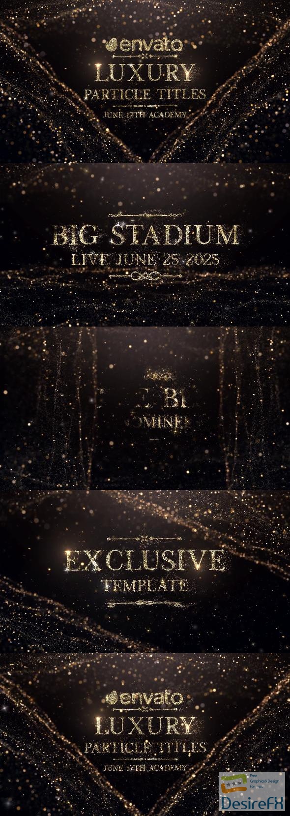 VideoHive Luxury Particle Titles 50558141