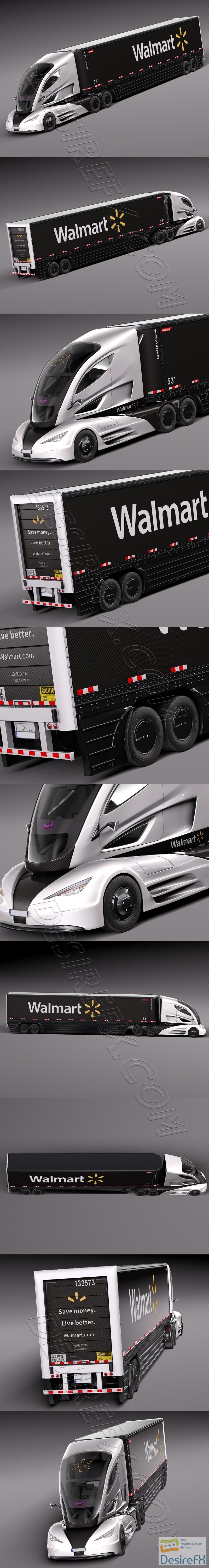 Walmart Truck 2015 3D Model