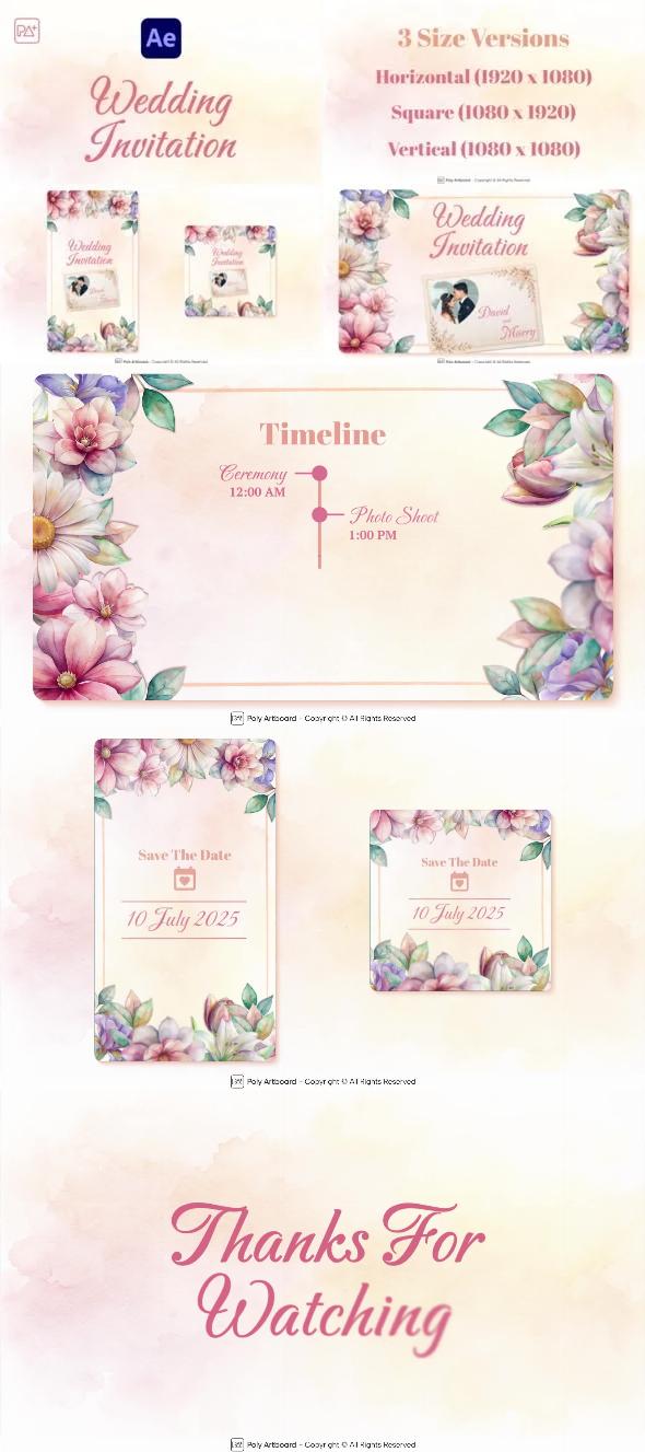 Wedding Invitation For After Effects 51915432 Videohive