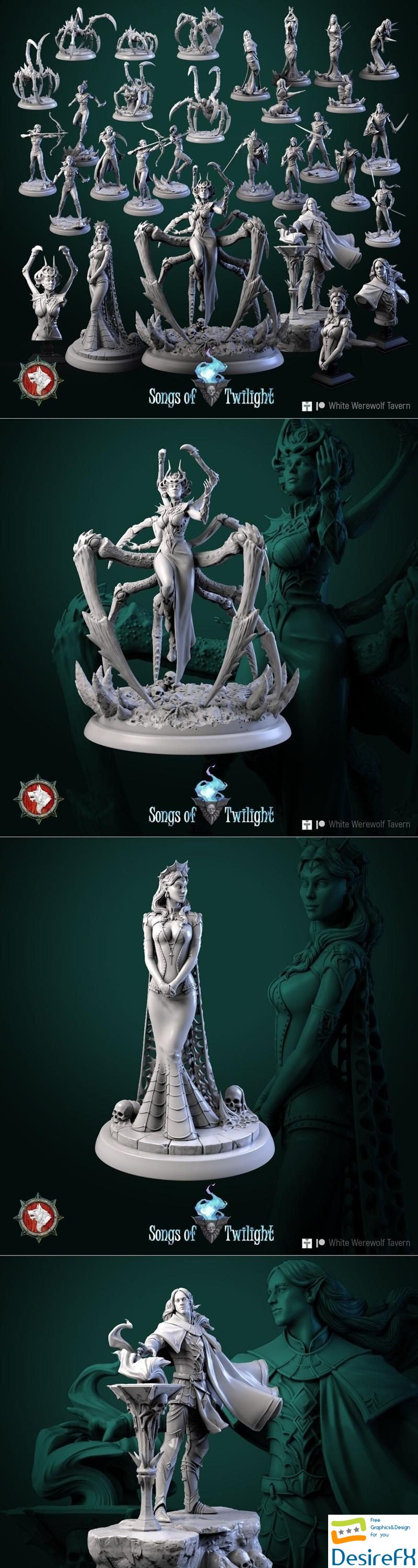 White Werewolf Tavern - Songs of Twilight February 2023 3D Print