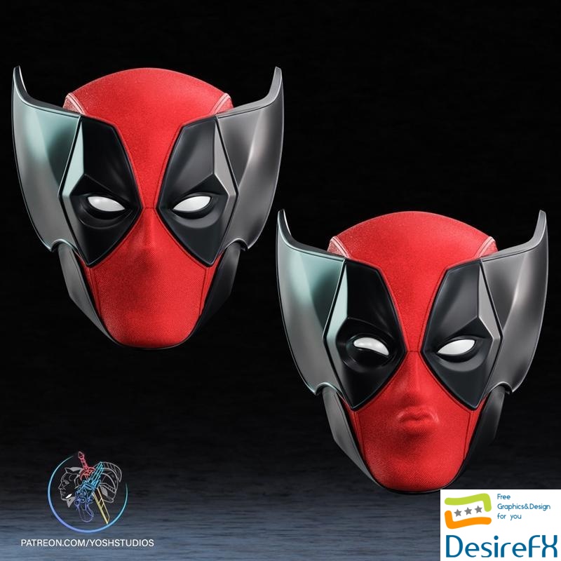 Wolverine Deadpool Mask 3D Print